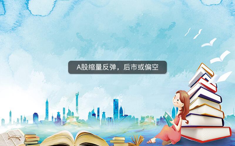 A股缩量反弹，后市或偏空