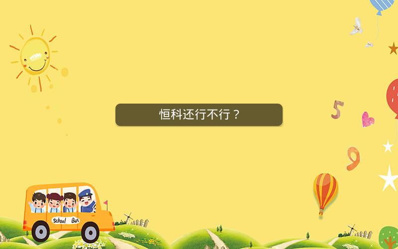恒科还行不行? 恒科还行不行?