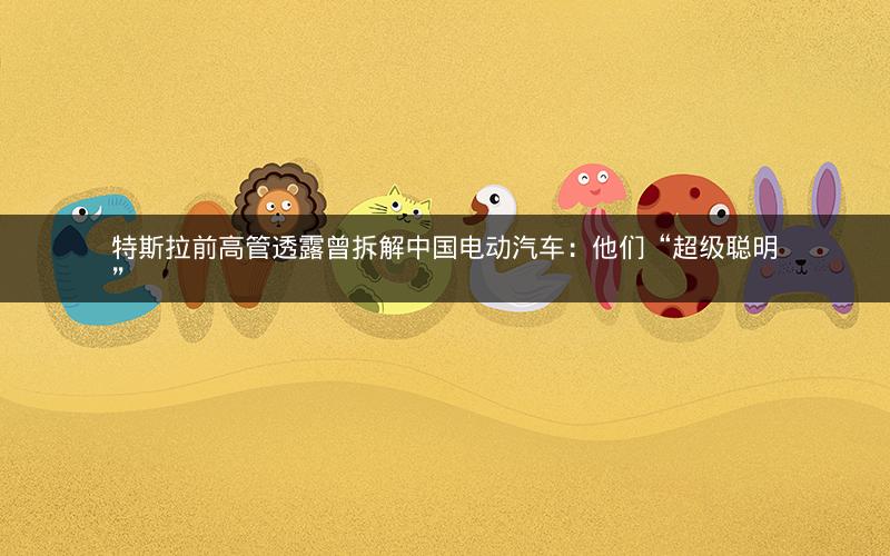 特斯拉前高管透露曾拆解中国电动汽车:他们“超级聪明” 特斯拉前高管透露曾拆解中国电动汽车:他们“超级聪明”