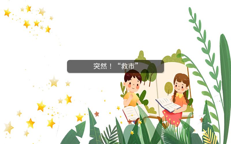 突然！“救市”