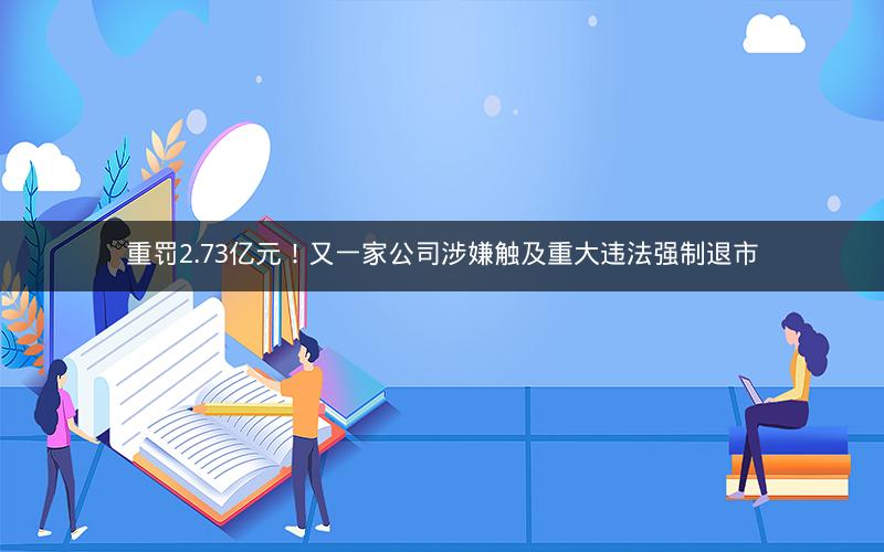 重罚2.73亿元！又一家公司涉嫌触及重大违法强制退市