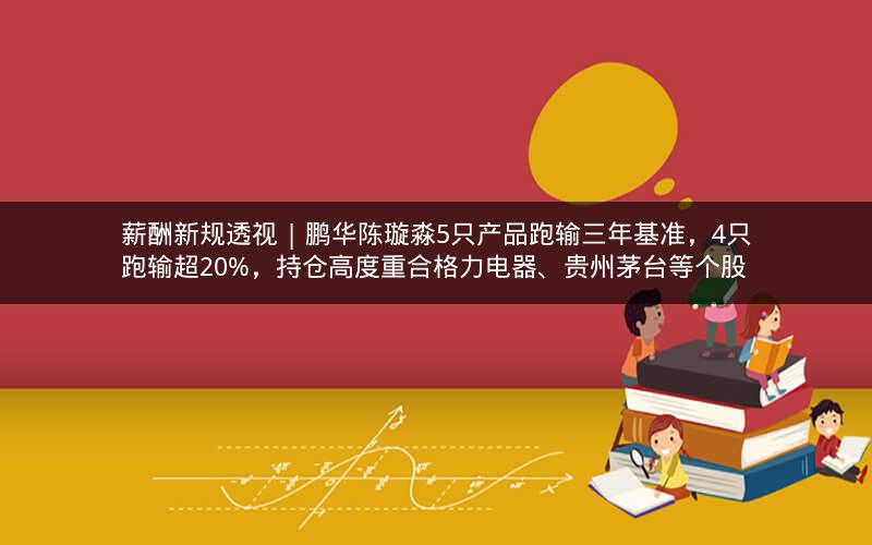 薪酬新规透视 | 鹏华陈璇淼5只产品跑输三年基准，4只跑输超20%，持仓高度重合格力电器、贵州茅台等个股