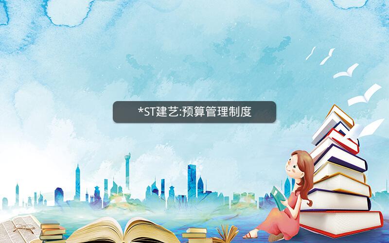 *ST建艺:预算管理制度