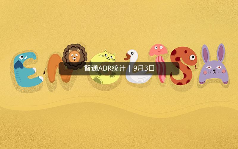 智通ADR统计 | 9月3日