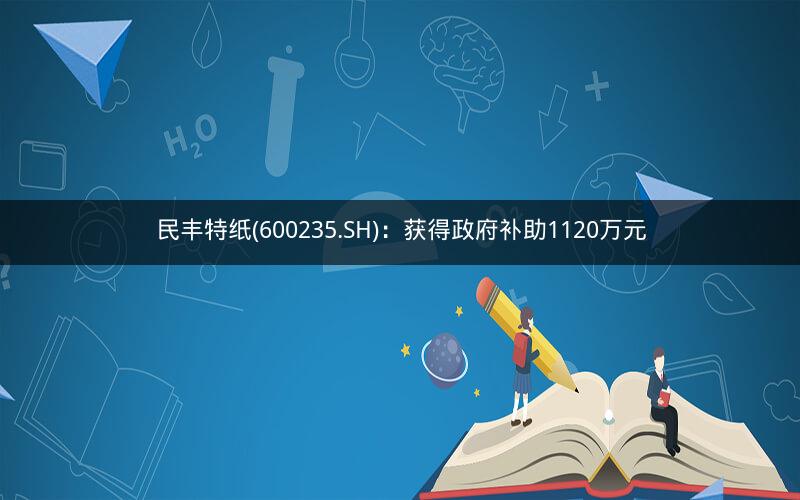 民丰特纸(600235.SH)：获得政府补助1120万元