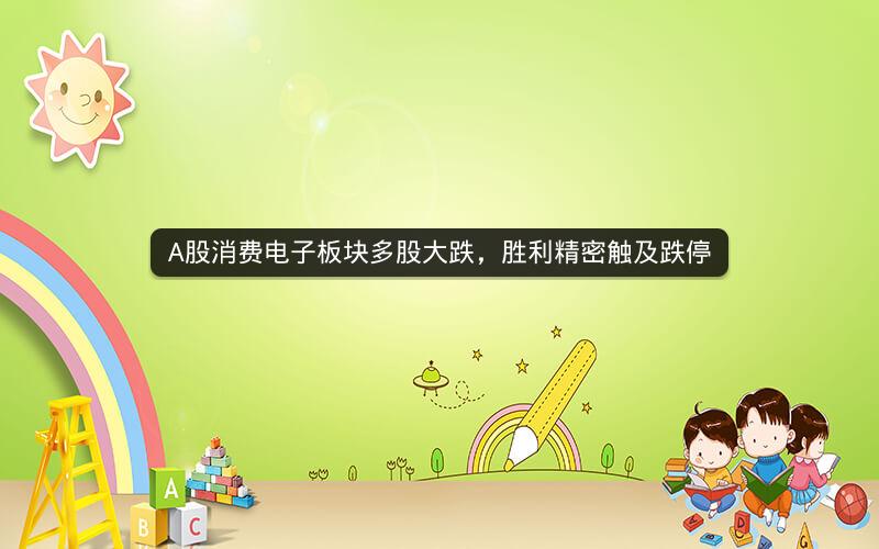A股消费电子板块多股大跌，胜利精密触及跌停