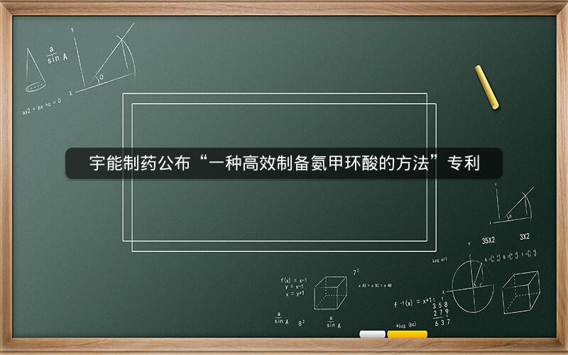 宇能制药公布“一种高效制备氨甲环酸的方法”专利