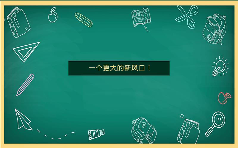 一个更大的新风口！
