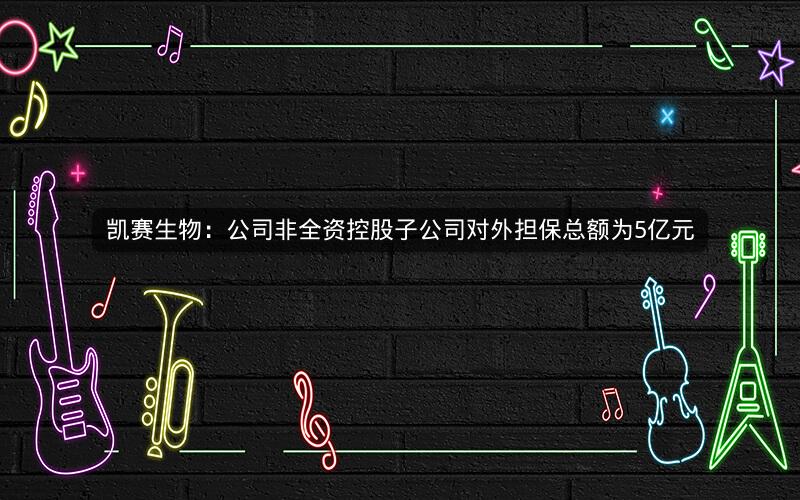 凯赛生物：公司非全资控股子公司对外担保总额为5亿元