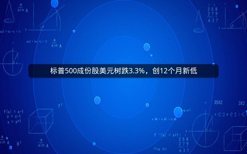标普500成份股美元树跌3.3%，创12个月新低
