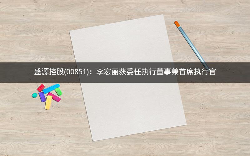 盛源控股(00851)：李宏丽获委任执行董事兼首席执行官