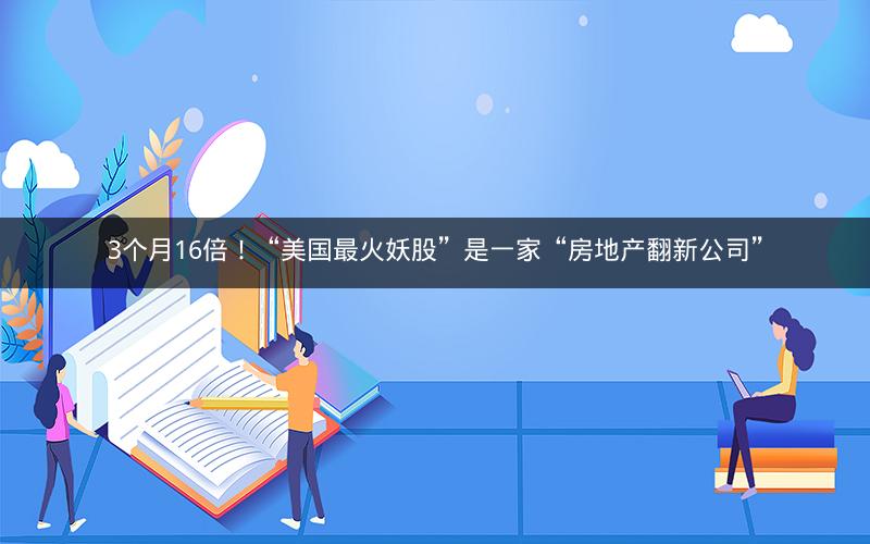 3个月16倍！“美国最火妖股”是一家“房地产翻新公司”