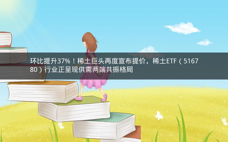 环比提升37%！稀土巨头再度宣布提价，稀土ETF（516780）行业正呈现供需两端共振格局