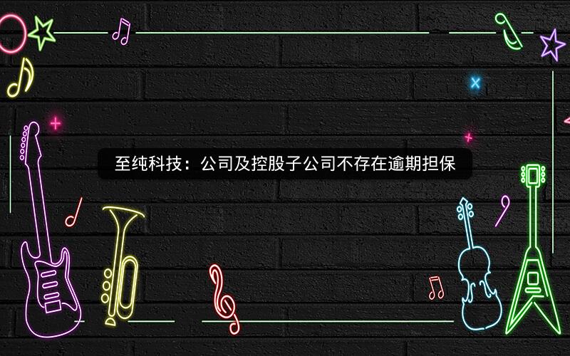 至纯科技：公司及控股子公司不存在逾期担保
