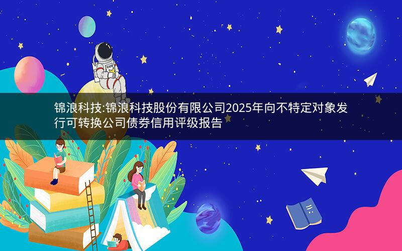 锦浪科技:锦浪科技股份有限公司2025年向不特定对象发行可转换公司债券信用评级报告