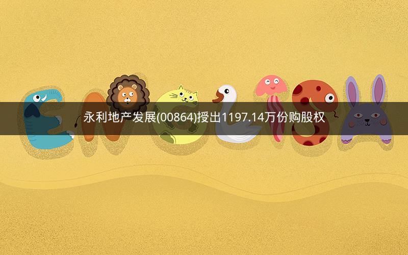 永利地产发展(00864)授出1197.14万份购股权 永利地产发展(00864)授出1197.14万份购股权