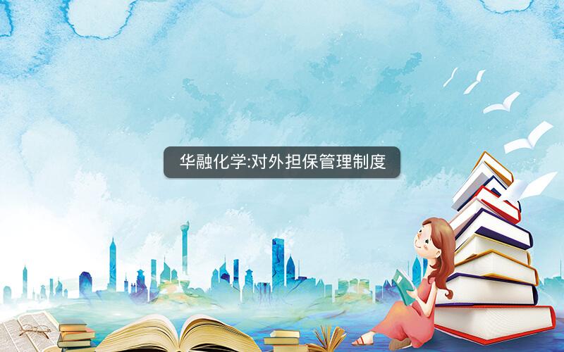 华融化学:对外担保管理制度