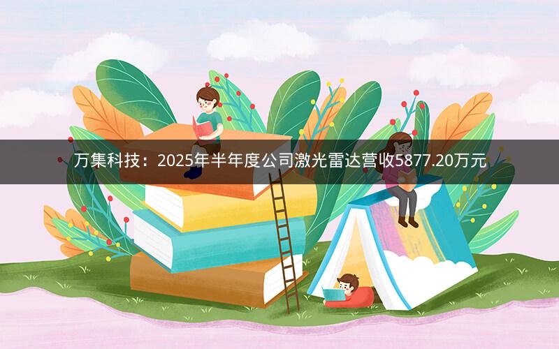 万集科技：2025年半年度公司激光雷达营收5877.20万元