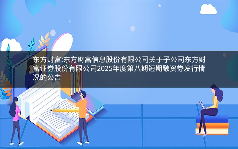 东方财富:东方财富信息股份有限公司关于子公司东方财富证券股份有限公司2025年度第八期短期融资券发行情况的公告