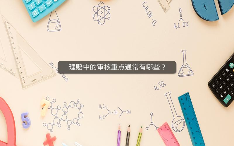 理赔中的审核重点通常有哪些？