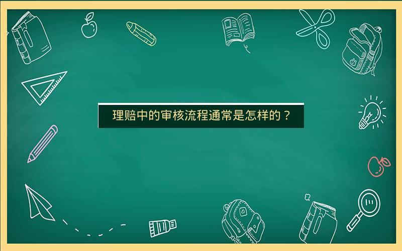 理赔中的审核流程通常是怎样的？
