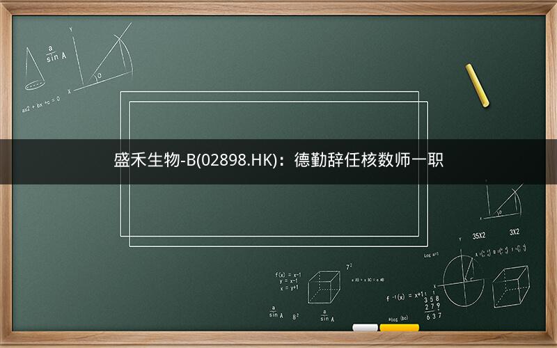 盛禾生物-B(02898.HK)：德勤辞任核数师一职
