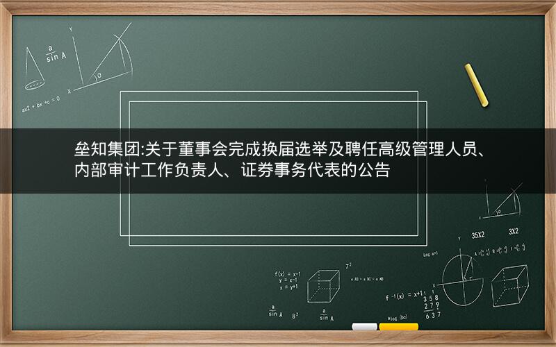 垒知集团:关于董事会完成换届选举及聘任高级管理人员、内部审计工作负责人、证券事务代表的公告