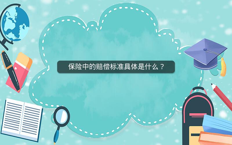 保险中的赔偿标准具体是什么？