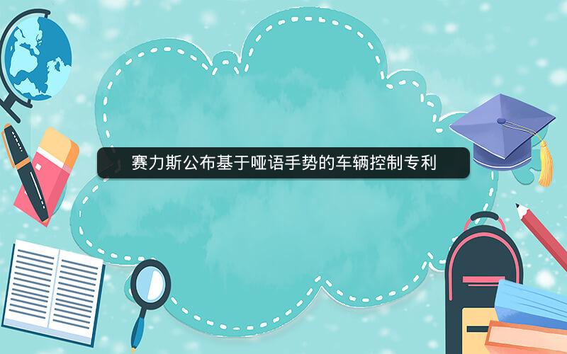 赛力斯公布基于哑语手势的车辆控制专利