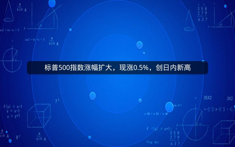 标普500指数涨幅扩大，现涨0.5%，创日内新高