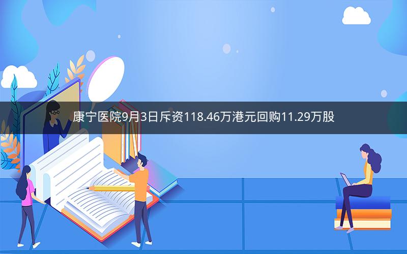 康宁医院9月3日斥资118.46万港元回购11.29万股
